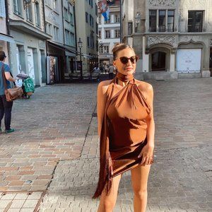 Rat & Boa Serafia Dress in Cocoa